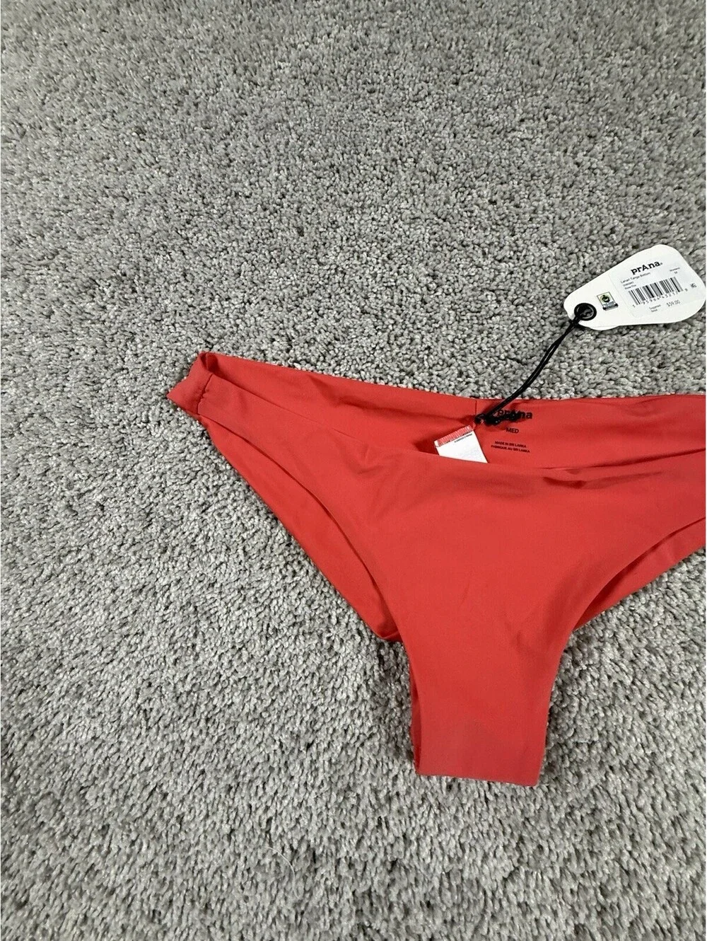 Prana Women's Lahari Tanga Bottom, Rose Fire, Medium, MSRP $59